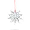 Baccarat Crystal 2021 Christmas Ornament Clear Snowflake, 3 inches (2814619)