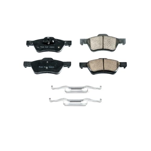 Image of PowerStop Front Brake Pads for Ford Escape 2010-12 |Mazda Tribute 2010 |Mercury Mariner 2010-11 - Z17 Ceramic Brake Pads with Installation Hardware, 17-1047C
