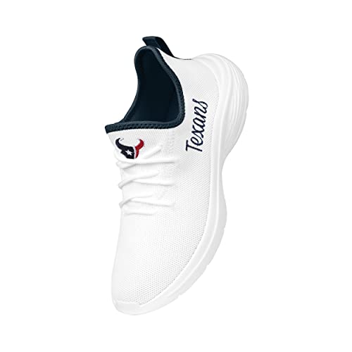 Image of FOCO NFL Womens NFL Team Logo White Athletic Shoes Sneakers