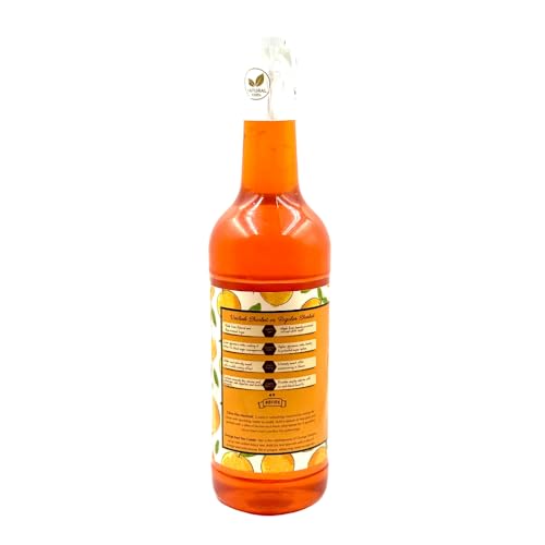 Image of Vaideek Orange Zest Sharbat 750ml | Natural Orange Syrup Drink with Mishri & Desi Khand | No Refined Sugar Summer Beverage | Citrus Sharbat for Refreshing Drinks