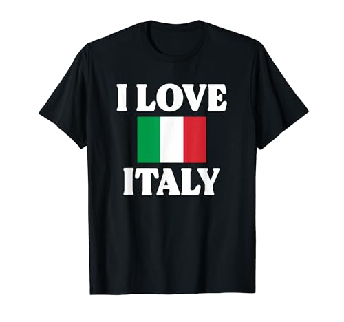 Bandera I Love Italy Camiseta