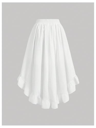 Verdusa Women's Renaissance Tiered Layered Ruffle Skirt High Low A Line Flowy Skirts2