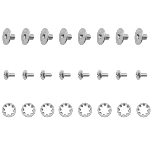 OZXNO 4 Pcs Football Backplate Screws Football Back Plate Hardware Silver Battle Backplate Screws for Unisex Adult Size Youth Size Football Backplates