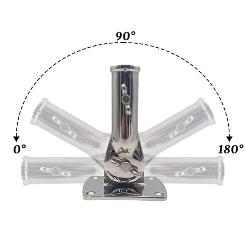 Support de mât drapeau en inox 316 robuste et orientable pour façade