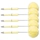 Boutigem 10 Stück Plüsch-Pom-Pom-Stift, Plüsch-Kugelschreiber, flauschiger Kunststoffperlenstift für Schule, Bürobedarf, DIY, personalisierter Stift, Studenten, Schreibdekoration, Gelb