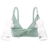 Bretelles réglables. Dressnu Soutien-gorge d\'allaitement pour mère et bébé avec tire-lait, vert, XX-Large