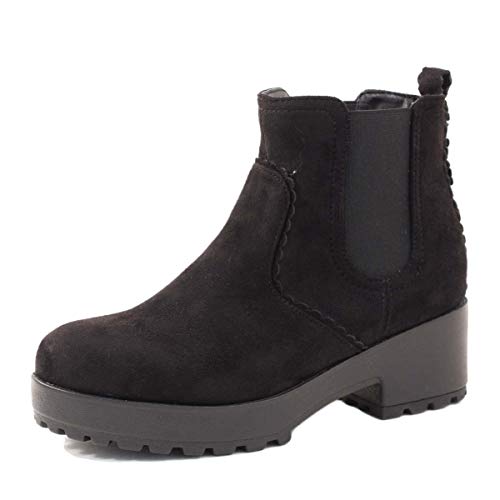 【primevere LIZ LISA プリマベーラリズリサ】 ショートブーツ サイドゴア PLZ8049 ブラックスエード L（24.0センチ～24.5センチ）