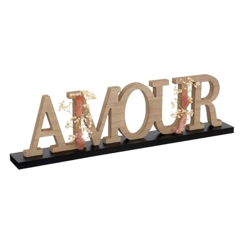 Paris Prix Atmosphera Créateur d'intérieur - Mot Déco à Poser Amour 50cm Naturel