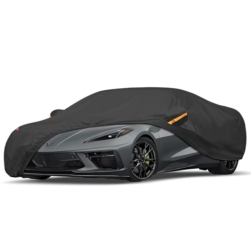 Image of UV Protection Car Cover Windproof Dustproof Scratch Resistant Outdoor Universal Full Car Covers (5-Coupe Car Cover, C1- Fit Coupe /Cabrio-Length Up to 166 inch)