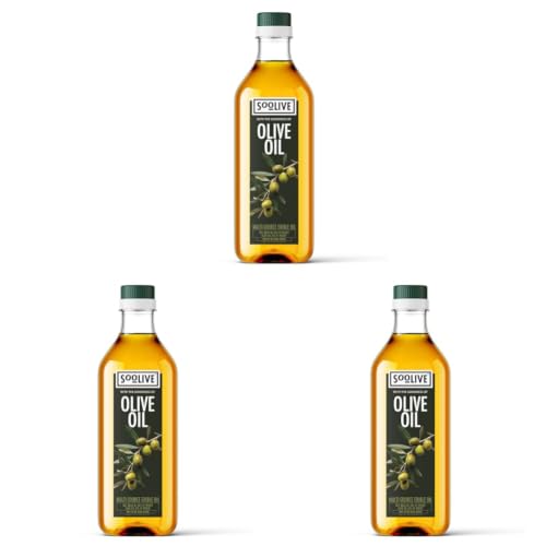 Image of Jivo So-Olive Oil 1L | Blend of Rice Bran & Olive Oil | Ideal for Daily Cooking & Frying (Pack of 3)