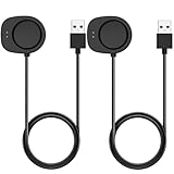 Charging Cable Compatible for Amazfit T-Rex 3/Balance/Balance 2/Helio Strap Watch Charger Cord, Replacement USB Magnetic Fast Charging Dock for Amazfit T-Rex 3 Smart Watch (3.3ft/1m, 2-Pack)