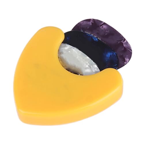 Gitarrenplektren-Etui – Dekorativer Musik-Plektrumhalter, stilvolle Leder-Plektrum-Aufbewahrung, Leder-Plektrum-Organizer, tragbarer Plektrumkoffer, kompakter Plektrumhalter für Akustik-, Elektro- und