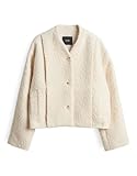 someday Women's Jacket | NISABEL Regular Shortened Blouson Made of Bouclé, Soft cream