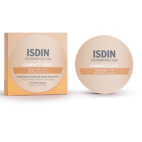 ISDIN Fotoprotector Compact Light SPF50 10G - Protezione solare viso compatta