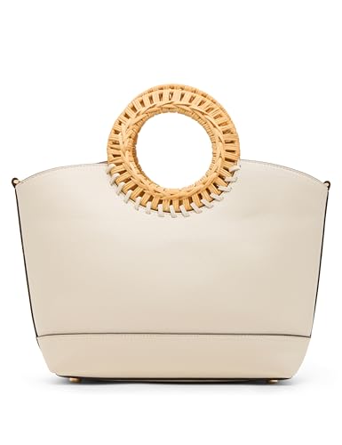 Bolso Tote Anne Klein con asa circular y correa desmontable miniatura 3
