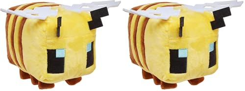 Mattel Minecraft Basic Plush Character Soft Dolls, Video Game-Inspired Collectible Toy Gifts for Kids & Fans Ages 3 Years Old & Up (Pack of 2) - image 1