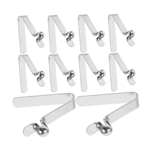 OSALADI 20-Pack v Shape Spring Clips Spring Snap Clips for Tent Poles Umbrella Repair Locking Tube Pin Push Button Clip for DIY Projects