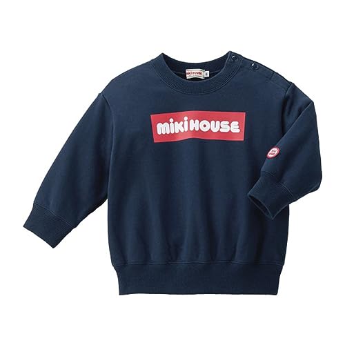 ミキハウス] ボックスロゴ トレーナー(80cm・90cm・100cm・110cm