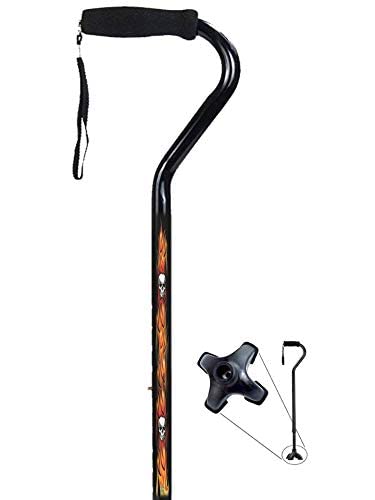 Carex Wooden Walking Cane, Walnut, 7/8