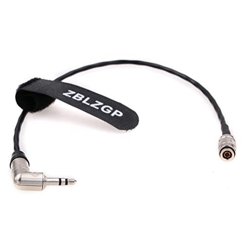 ZBLZGP DIN 1.0 2.3 BNC to Right Angle 3.5mm Jack UltraSync ONE Timecode Cable for DSLR Cameras (Straight din 1.0/2.3)