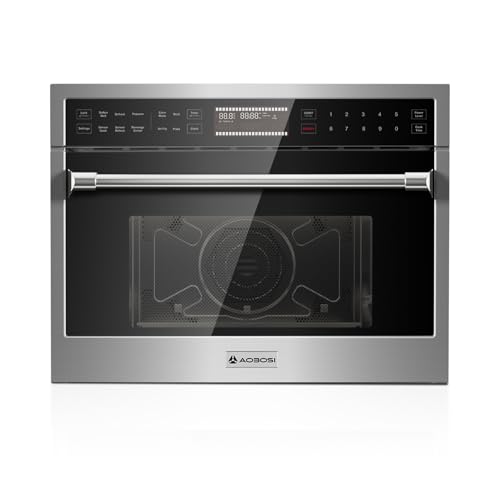 AAOBOSI 24Inch 1.6 Cu.Ft Microwave Ovens Air Fryer Combos, Sensor&Auto Cook, Convection Oven 8...