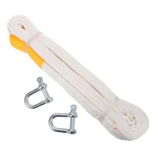 DECORNIJIA Cinghia di Traino per Autoveicoli 3 Tonnellate 4 Metri con Ganci Fune di Traino per Impieghi Gravosi per Auto Camion e Suv per Emergenze e Soccorso Stradale