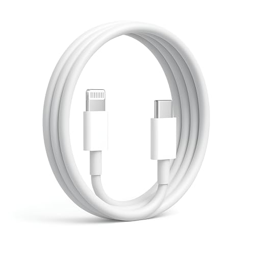 Image of mifaso iPhone USB C to Lightning Cable 20W [MFi Certified],3.3 Ft Power Delivery High Speed Charging Cord for Apple 14 /14 Pro /14 Pro Max /14 Plus /13 /13 Pro /13 Mini /13 Pro Max /12 /11 /XS /XR /X /8 /iPad,White