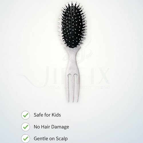 Image of Curly Hair Detangling Brush for Curly, Wavy & Frizzy Hair (Beige)