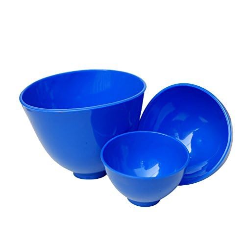 Set de 3 tazones flexibles de silicona Superdental azul miniatura 2