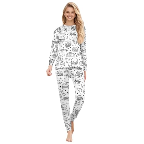 HGWOPGASD Pyjamas Zum Ausmalen Schlafanzug Selbst Gestalten Schlafanzug Zum...