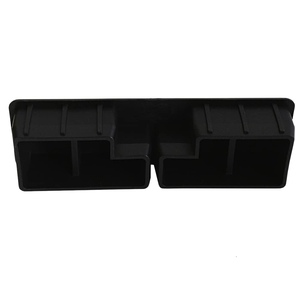 TIBU Zatyczki lamelowe prostokątne zaślepki do rur, zaślepki do rur, osłona, prostokątne, 50 sztuk, rury prostokątne, 100 x 30 x 2 mm