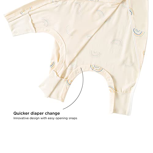 Image of Duomiaomiao 0.5 TOG Toddler Sleep Bag 6-12 Months 100% Cotton Lightweight Baby Sleep Sack with Feet, Breathable Comfy Toddler Wearable Blanket