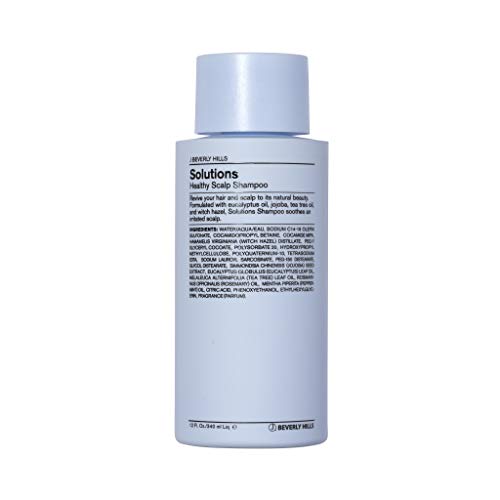 J Beverly Hills Blue Solutions Healthy Scalp Shampoo with Tea Tree for Build-Up Control 12 Oz