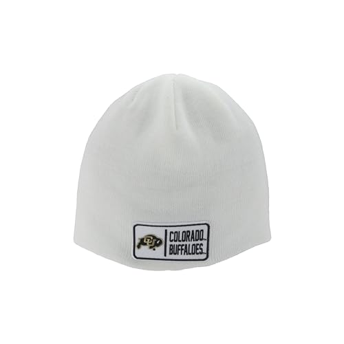 Colorado Buffaloes NCAA Officially Licensed Beanie Edge Patch Defer White