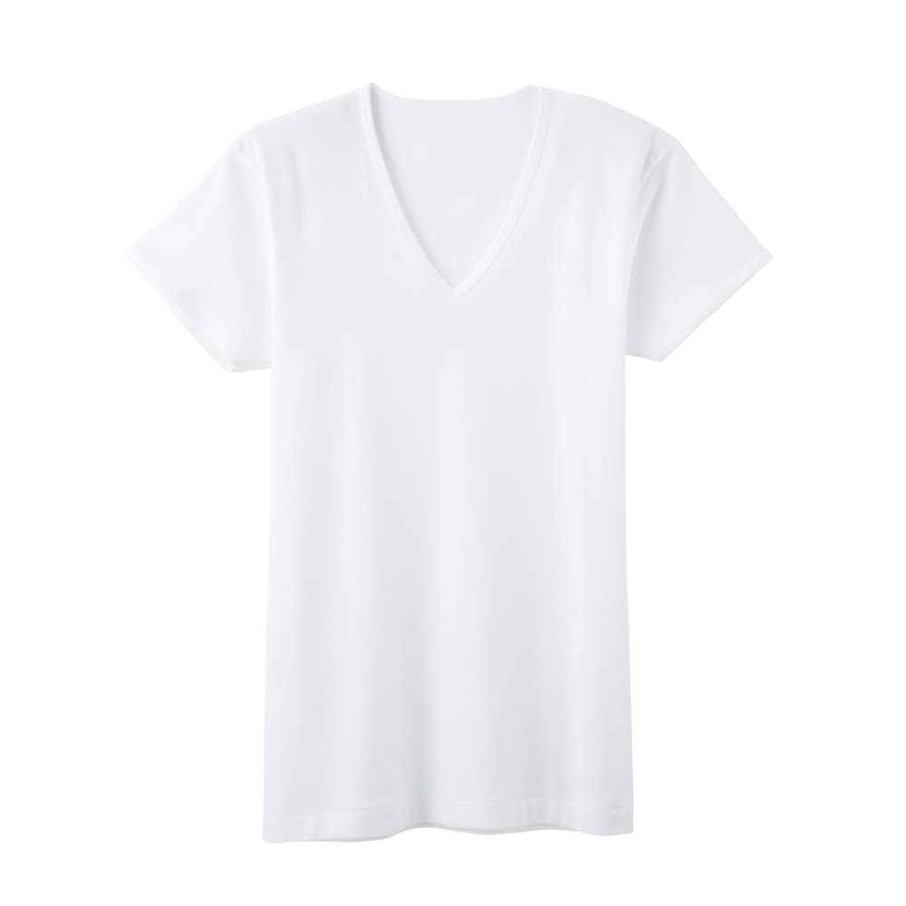 Amazon | [グンゼ] インナーシャツ 半袖V首 GreenMark 綿100% GK12127