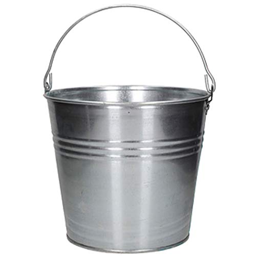 AGROHIT - Secchio in Metallo zincato, 5-15 l, 5L