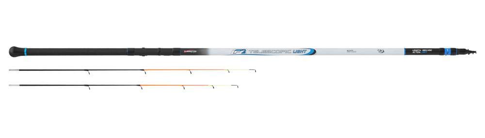 Tubertini Canna da Pesca in Carbonio Telescopica Mare Bolentino F2 Telescopic Light 3,80-4,50 mt