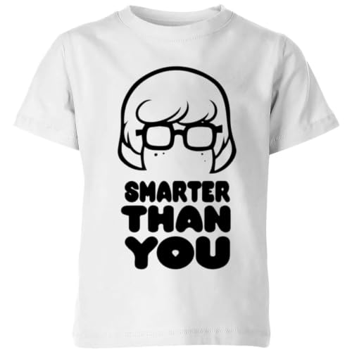 Image of Official Scooby-Doo Smarter Than You Kids T-Shirt White - YL