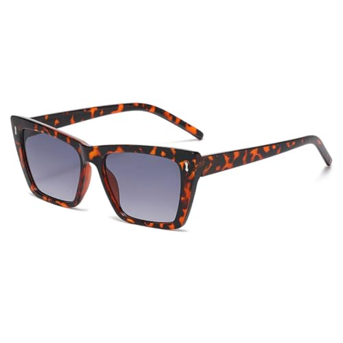 Lunettes de soleil œil de chat rétro femmes tendance imprimé léopard UV400