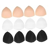 Gatuida 6 Paare Drahtloser BH BH-kissenpolster Gepolstert Badeanzug BH-Pads BH-Einsatz Bikini Für Frauen Schaum Brustvergrößerer Sport BHS Insert Badeeinlagen BH-Cup-einsätze Stoff