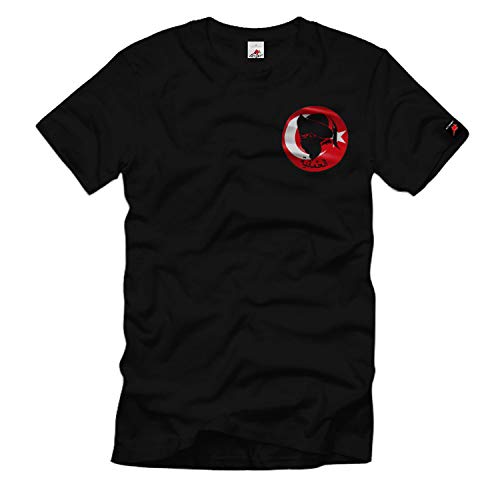 T-shirt turc noir XL homme Turquie guerrier militaire Istanbul
