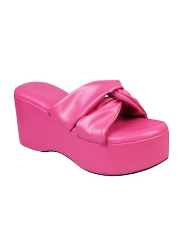 Image of TRYME Casual and Classy Light Weight Comfortable & Trendy Party Platform Heel Sandals for Girls & Women