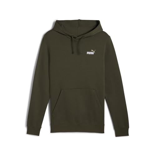Hoodie PUMA homme avec capuche pull sport bicolore vert foncé taille M essentials