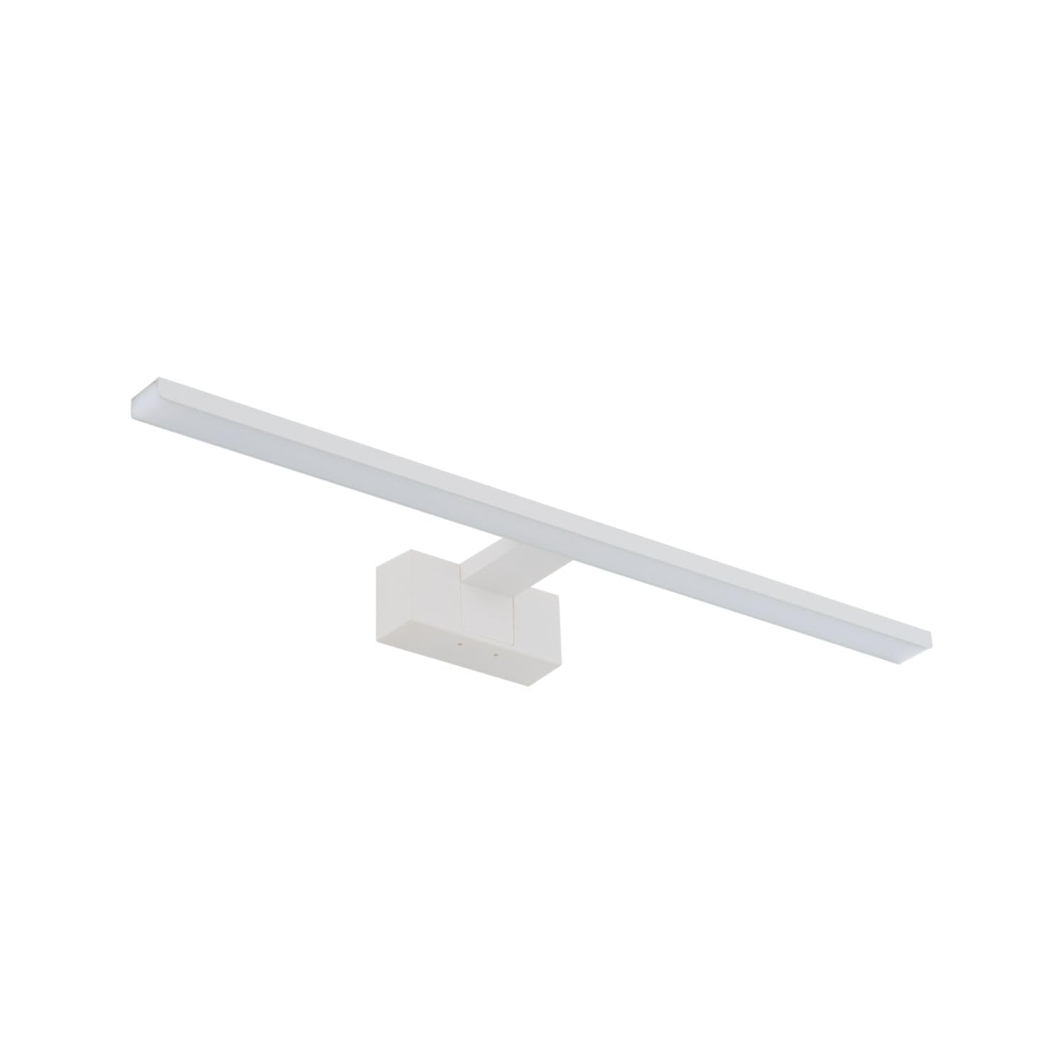 Licht-Erlebnisse LED Spiegelleuchte Badezimmer IP44 Weiß B: 60 cm länglich 4000 K 950 lm neutralweiß hell Aluminium Modern Wandleuchte Bad