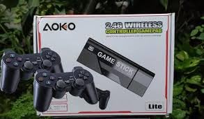 The 2.4G Wireless Gamestick Lite box with two wireless controllers.