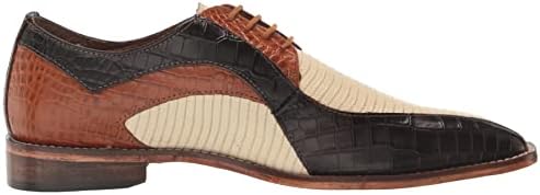Stacy Adams Men's Turano Bike Toe Oxford, Brown Multi, 10.5 Wide | Image 5