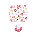 Hudson Baby Infant Girls Bodysuit, Short and Sock, Cheerful Flower Mini, 12-18 Months