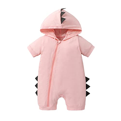 Image of Highnesson-ww Newborn Baby Boys Girls Cartoon Dinosaur St. Patrick's Day Outfit Hoodie Romper Jumpsuit Outfits Clothes