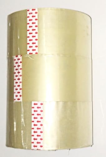 ROTO Strong Adhesive Clear Duct 3 Rolls 2 Wide x 70 Yards Long Heavy Duty for Sealing Parcel Boxes Friendship Home School Office Factories Packaging and Shipping Companies.