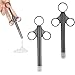 2 PCS Lube Applicator Injectors, Lube Applicator Personal Lube Applicator Syringe Lube Applicator Launcher per Uomini Donne Coppie (Grigio) immagine